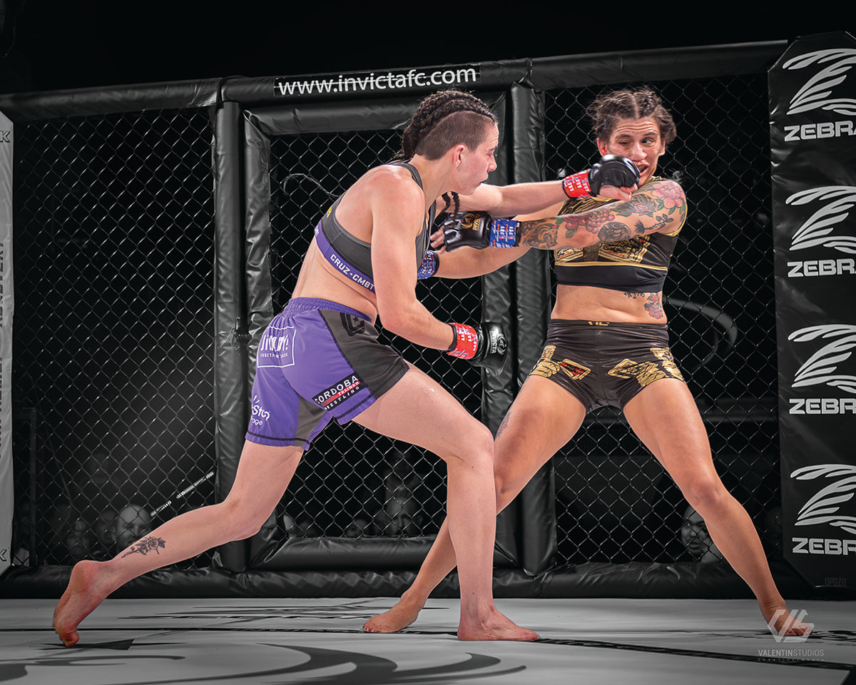 FATIMA KLINE 8x10 Invicta FC Fight Action Small Batch Print